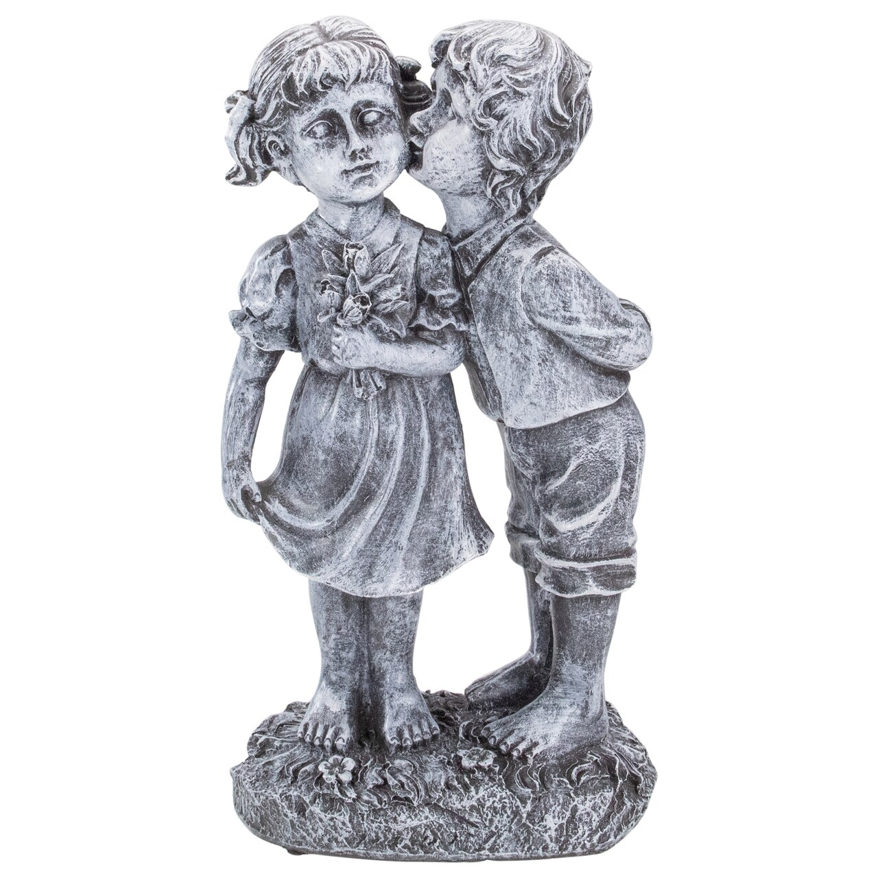 Northlight 12.5" Peck on the Cheek Outdoor Garden Statue